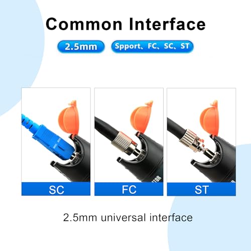 DAXGD 10mW Red Visual Fault Locator Optisches Kabel Test Pen, Glasfaser Tester, Fibre Optic Cable Tester für CATV Telekommunikation Multifunktionstester
