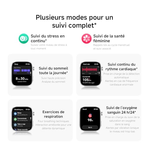 XIAOMI Redmi Watch 6 NFC, Montre Connectée Homme Femme, AMOLED 2.07'', Suivi du Sport et Fitness, 150+ Modes de Sport, jusqu'à 24 Jours d'autonomie, 5ATM, Montre GPS, Android™ & iOS, Noir