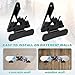 lasuroa 2pcs Snowboard Wall Racks, Universal Design Snowboard Storage Holder Snowboard Wall Mount Clips Snowboard Display Stand with Screws Expansion Anchors for Room Garage(Black & White)