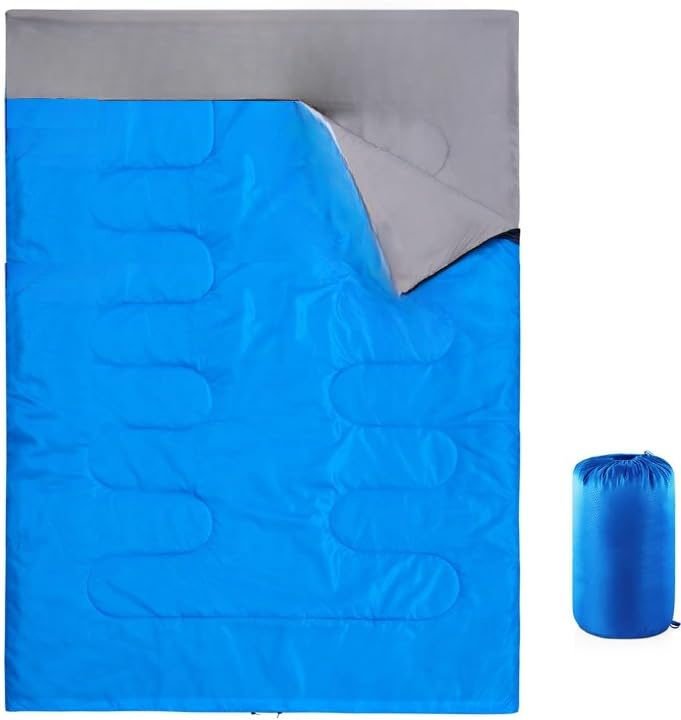 Double Sleeping Bag for Adults and Kids - Lightweight Sleeping Bag, 2 Man Large Sleeping bag for Camping, 3 Season Sleeping Bag for Outdoor, Hiking by Underwood-Aggregator