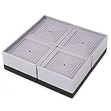 Umelee 洗濯機用かさ上げ台 防振ゴム 高さ調節 洗濯機 乾燥機 冷蔵庫 机 ベッド ソファー用置き台 振動&騒音吸収 滑り止め 床に傷防止 水たまり防止 耐荷重500kg 4個入り(グレー)