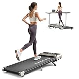 Walking Pad Treadmill with 10% Incline, 3.0HP Quiet Brushless Under Desk Treadmill, RGB LED Display, 300 lbs Capacity, Remote & App Control for Home Office