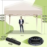 Zoom IMG-2 jummico gazebo 3x3 pieghevole impermeabile Zoom IMG-2 jummico gazebo 3x3 pieghevole impermeabile