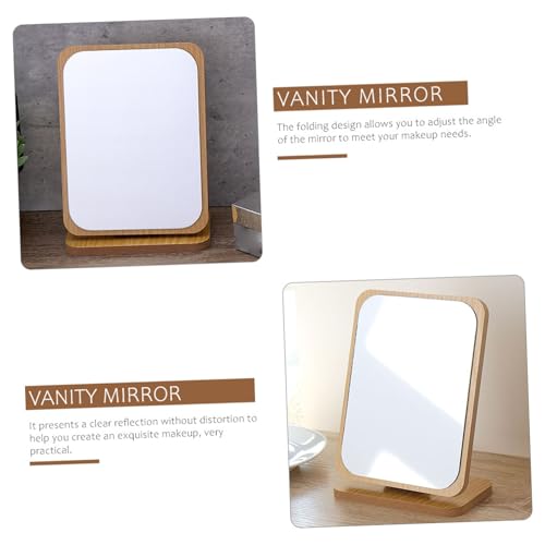 Espejo de Maquillaje de Mesa Plegable de Madera Baluue miniatura 7