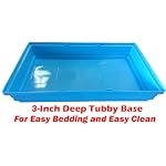 2 Levels Habitat Hamster Home Rodent Gerbil Mouse Mice Rat Wire Cage with Complete Set of Accessories (18" L x 12" W x 15" H, Blue) - Image 6