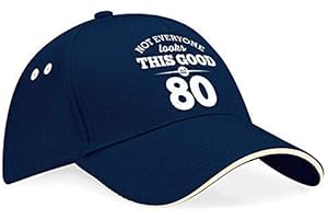 80th Birthday Baseball Cap Hat Gift Idea 80th Present Keepsake for Men Women Eighty