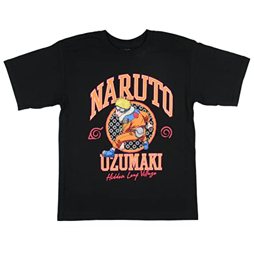 Naruto Shippuden Boys' Uzumaki Hidden Leaf Village Licensed T-Shirt