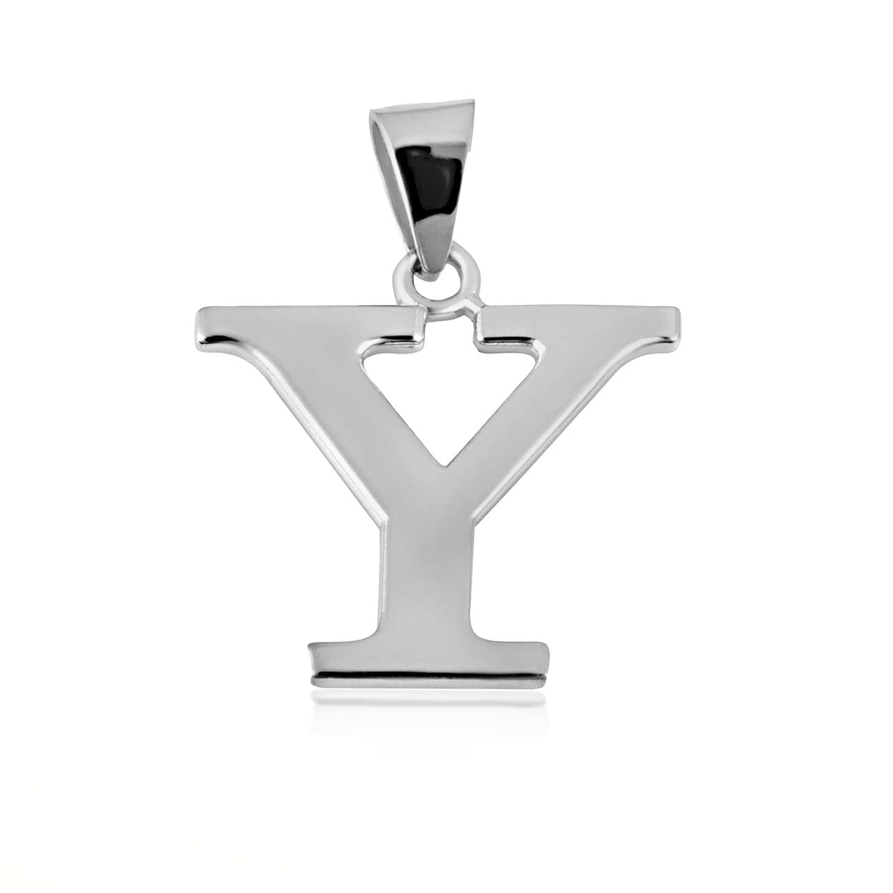 Claddagh Gold Block Initial Pendant Charm