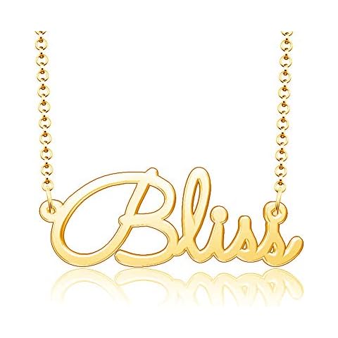18k Gold Plated Personalized Jewelry Inspirational Words Custom Name Necklace Cover