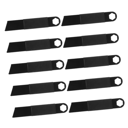 ibasenice 10pcs Fire Scraper Fire Starters for Campfires Fire Starter Sticks Fire Starter Survival Flint Fire Starter Emergency Fire Starter Survival Fire Starter Stainless Steel Black