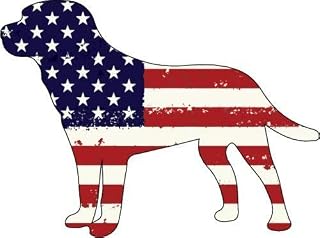 American Flag Labrador Retriever Custom Die Cut Magnet - Car