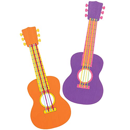 Baker Ross AT812 Gitaar Naaien Kits voor Beginners - Pack van 3, Houten Gitaar Craft Kits voor Kinderen Kunst en… - Image 5