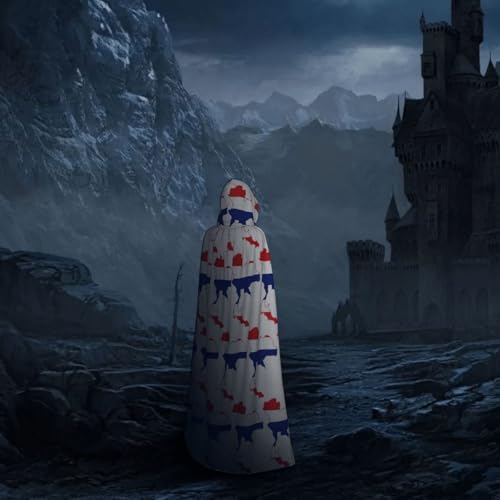 Cape à capuche médiévale Thaïlande 150cm pour cosplay et fêtes - 7