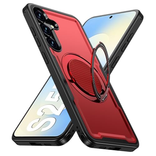 Coque Samsung S25 FE MagSafe rouge idéale pour visionner vos vidéos de voyage