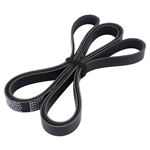 Image of MOCA Serpentine Belt 6PK2300 Compatible with 04-08 for Pontiac Grand Prix 3.8L, 02-06 for GMC Envoy XL 4.2L, 05-09 for Buick Lacrosse 3.8L, 02-06 for Chevrolet Trailblazer EXT 4.2L