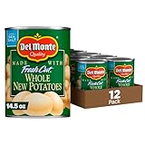 DEL MONTE FRESH CUT Whole New Canned Potatoes, Canned Vegetables, 12 Pack, 14.5 oz Can
