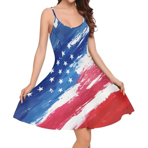 Image of Coloranimal Women's Summer Sleeveless Casual Swing Dresses with Loose Fit Beach Sundress