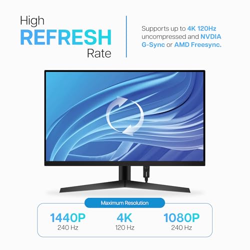 Câble DisplayPort 1.4 M/M 1m VisionTek cordon écran 8K HDR