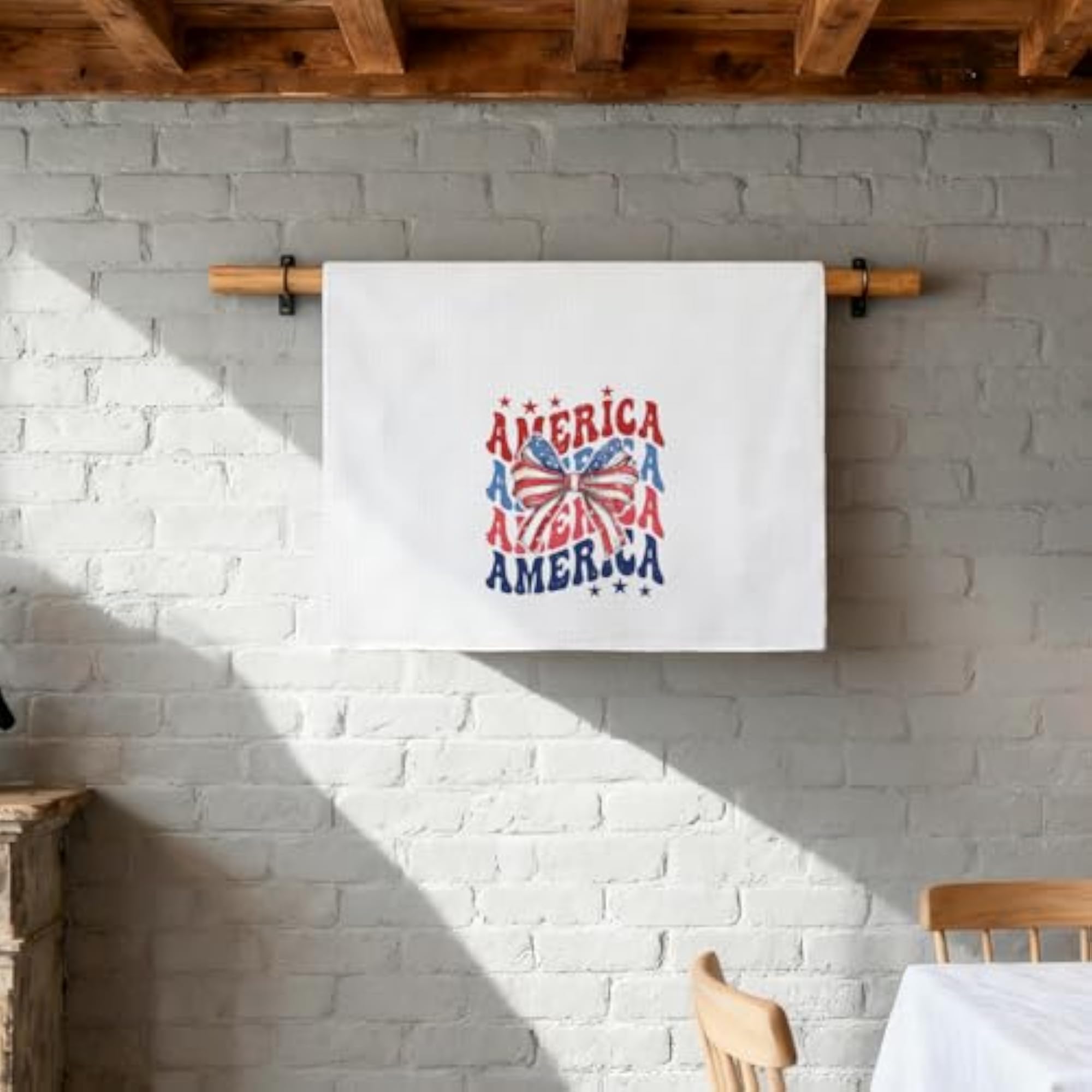 Patriotic 4th of July Kitchen Towels, Americana Decor