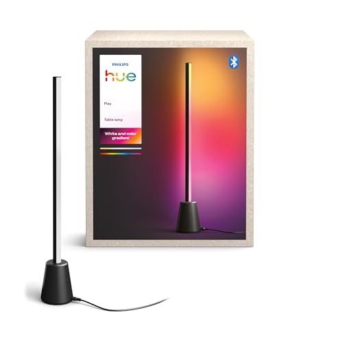 Philips Hue White &Color Ambiance, Lampe Ă Poser Play Gradient, 60 cm, Noir
