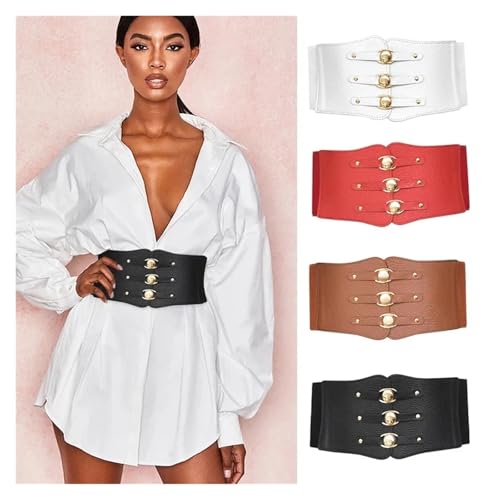 Corset Belt Corset Underbust Women Top Curve Shaper Strap Waist Belt Chain Leather Bustiers2