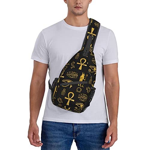 Image of Sling Backpack For Men Hiking Daypack Crossbody Shoulder Bag Travel Chest Pack | Hiking
