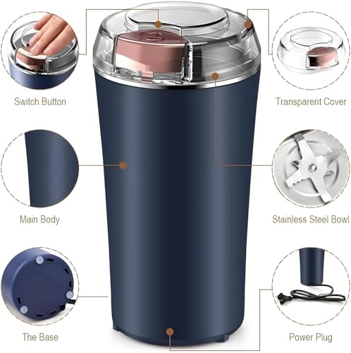 Image of Electric 1500W 1.8L Extra-Large Capacity | Stainless Steel Body with Cool Touch Exterior | Automatic Shut-Off & Boil Dry Protection (KETTLE AND GRINDER)