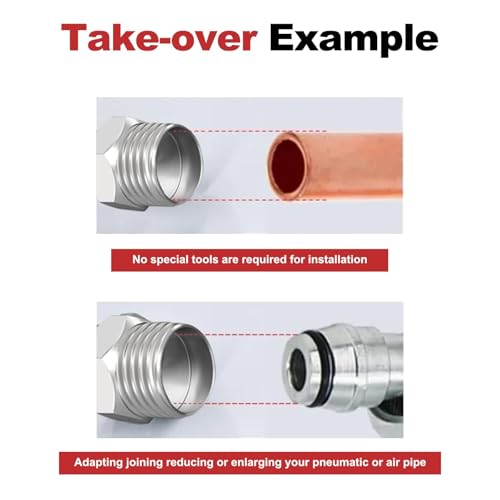 Image of 2pcs M14 to M18 Carbon Stee Fittings Adapters for Excavator Adapting, Reducing Or Enlarging Connect Such Air Pipe, Fuel Pipe, Water Pipe, Etc Full Port Straight Pipe Fitting Connector