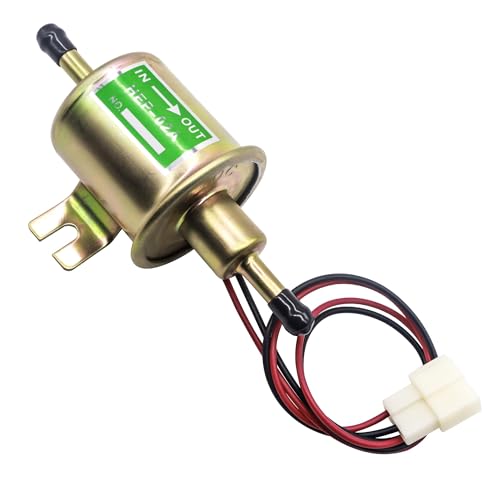 OXCANO - OXCANO Electric Fuel Pump 12V, Universal Low Pressure 12 Volt Transfer Inline Fuel Pump Electric Transfer Gas Diesel Fuel Pumps 4-7psi for Motorcycle Lawn Mower Carburetor ATV Trucks HEP-02A HEP02A