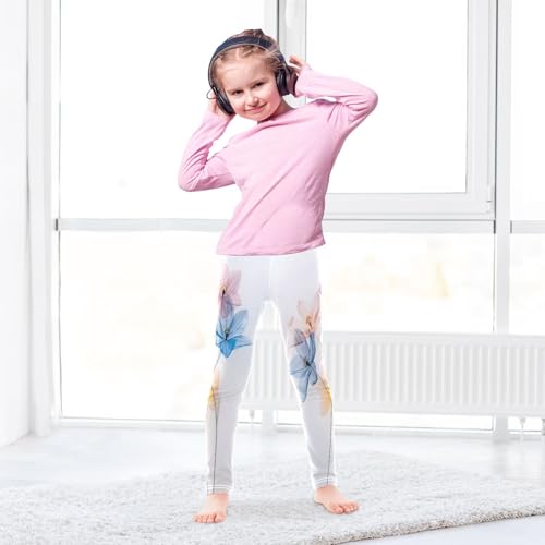 Bolaz Toddler Girls Leggings Printed Yoga Pants Leggings Lovely Pale Pink Blue for Kids4