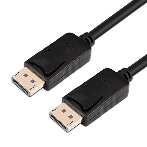 A-technology DisplayPort Cable 10ft(3m) DP Cable- [4K@60Hz] Display Port Cable High Speed DisplayPort to DisplayPort Cable for PC, Laptop, TV etc - (DP to DP Cable) Black (10Ft)
