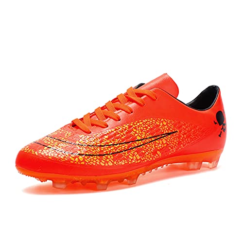 ailishabroy Chaussures de Football Garçon High Top Spike Crampons Professionnel Antidérapant Athlétisme Entrainement Chaussures de Sport Homme Cover