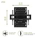 Kanto R500 Recessed In-Wall Full Motion Articulating TV Mount for 46-inch to 80-inch TVs | Ultra Low Profile | Swivel and Tilt Capable | Cable Management for Clean Setup