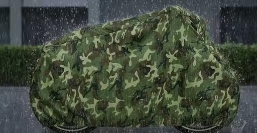 Image of Waterproof Bicycle Cover for Outdoor Protection | Dustproof, UV Resistant Bike Cover | All Weather Cycle Cover for Two Wheeler | Camouflage Design 01