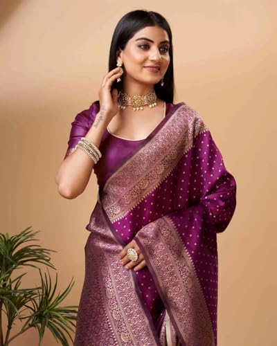 Image of Avantika Fashion Women's Kanjivaram Soft Silk Banarasi Sarees With Blouse Piece