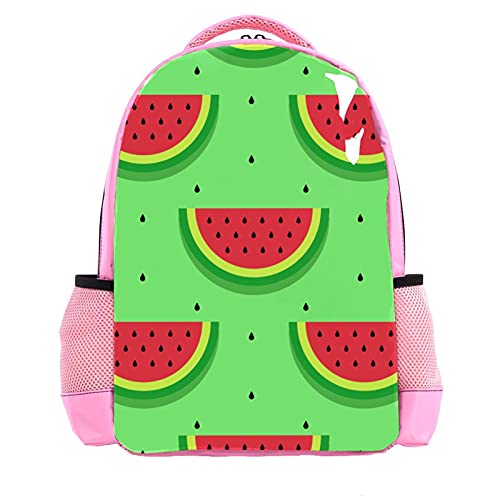 Sac à dos d'écolier rouge pastèque pour enfants et étudiants
