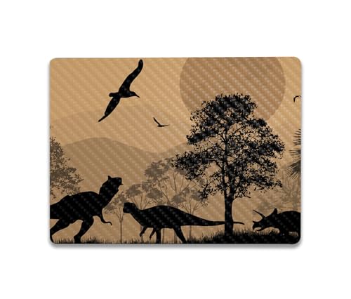 Image of MightySkins Carbon Fiber Skin Compatible with Microsoft Surface Laptop Go 3 (2023) Full Wrap Kit - Mass Extinction | Protective, Durable Textured Carbon Fiber Finish | Easy to Apply | Made in The USA