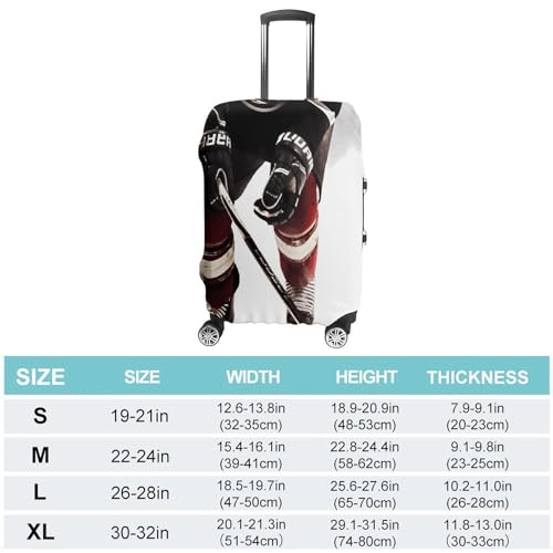 Travel Luggage Cover Elastic Suitcase Cover XL Ice Hockey Pattern Suitcase Covers Suitcase Protector for Travel Washable Anti-scratch Suitcase Covers Luggages Decorative2