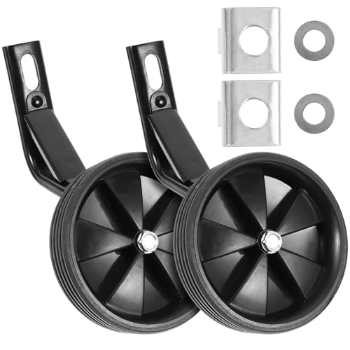 Ruedas de entrenamiento Homoyoyo para bicicleta 12-16 pulgadas, ruedas auxiliares resistentes al desgaste con soporte tipo - accesorios para ciclismo
