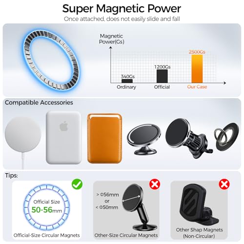 Image of Rayboen for Samsung Galaxy S23 Ultra Case Magnetic, [Compatible with Magsafe] Protective Skin Finish Matte Phone Cover for Samsung S23 Ultra with Translucent Hard Back & Soft Edge, Matte Blue