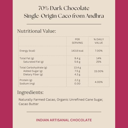 Image of Darkins | 70% Dark Chocolate Bar Combo | Single Origin Dark Chocolate | Gluten-Free Chocolate | 65g Each Pack of 2