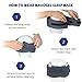 Mavogel Sleep Mask, Modal Material Eye Mask for Sleeping, Ultra Soft Skin Friendly Full Eye Covers for Women Men, Light Blocking Sleeping Mask for Travel Yoga Nap, Fully Adjustable Strap, Dark Grey