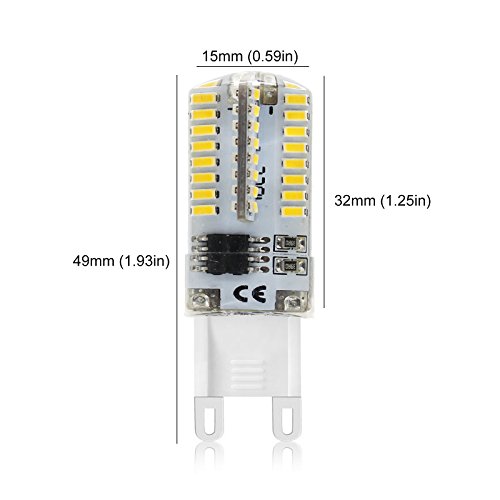 Mininono Lampadina LED G9, 5W (equivalenti a 40W)