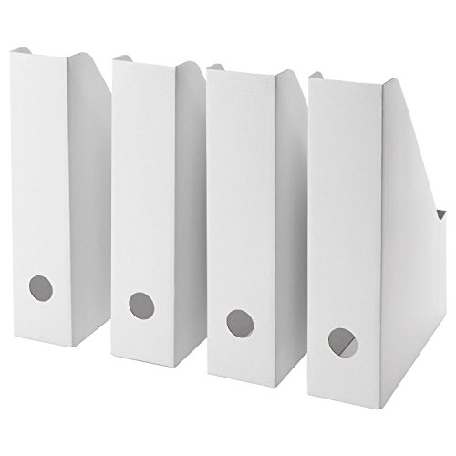 Ikea Fluns Magazine file, White (Set of 16)