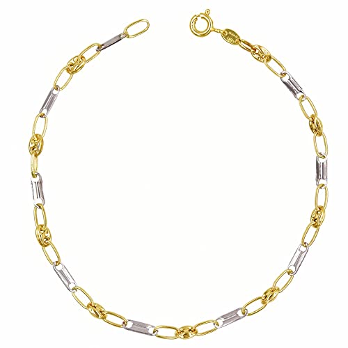 Bracelet Or Bicolore - Grain de Café - Femme Cover