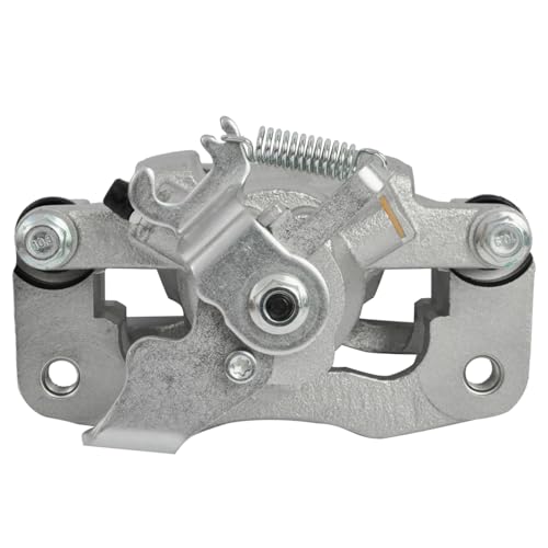 Image of Detroit Axle - Rear Right Brake Caliper for 08-16 Chrysler Town & Country | Dodge Grand Caravan 2009-2014 Volkswagen Routan 2012-2015 Ram C /V, Passenger Side Brake Caliper with Bracket