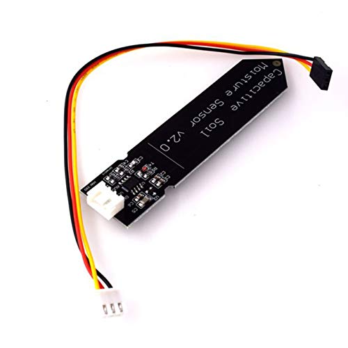 MachinYester Hw-390 Capacitive Soil Moisture Sensor Not Easy To Corrode Wide Voltage Operation Wire Feeding Black(color:black)