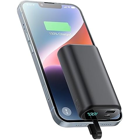HETP 10800mAh Power Bank with Built-In Cable Cover