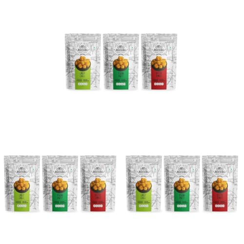 Image of Mr. Makhana Roasted Makhana & Foxnuts : Lime& Chilli, Pudina Party, Butter Tomato (Pack of 9x55 gm) | Gluten Free | MSG Free | Roasted in Olive Oil | Rich Calcium | Zero Trans Fat | Zero Cholesterol