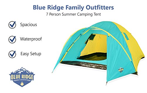 Carpa de camping para 7 personas verano 186x144x78 pulg miniatura 2